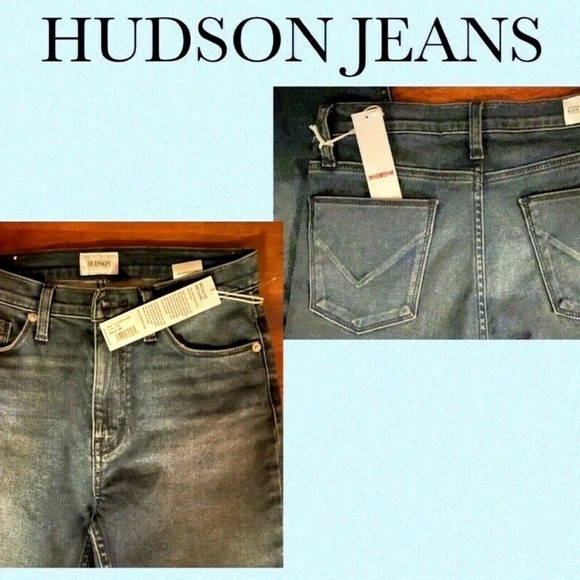 HUDSON HIGH RISE "BLAIR" SUPER SKINNY JEAN~"JANE" WASH STRETCH DENIM~SIZE 26/4 - Picture 7 of 7